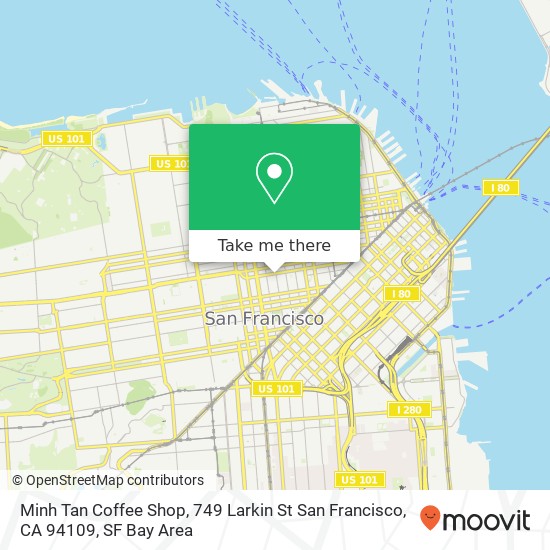Minh Tan Coffee Shop, 749 Larkin St San Francisco, CA 94109 map
