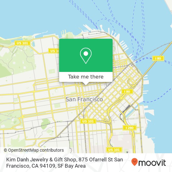 Kim Danh Jewelry & Gift Shop, 875 Ofarrell St San Francisco, CA 94109 map