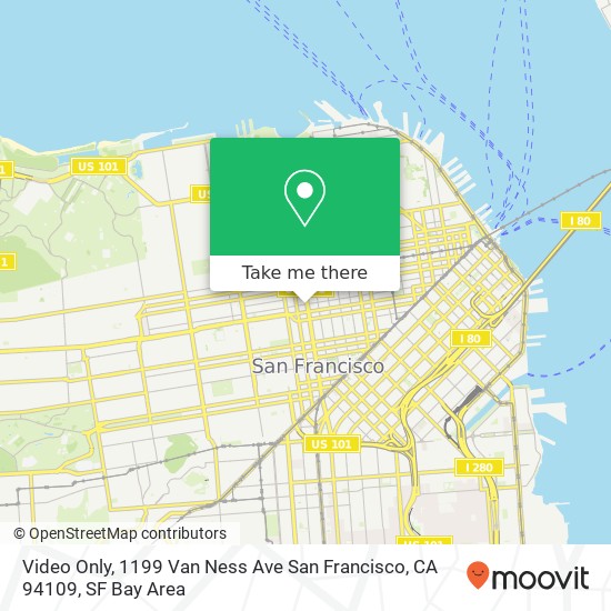 Video Only, 1199 Van Ness Ave San Francisco, CA 94109 map