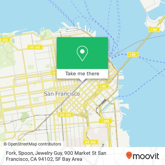 Fork, Spoon, Jewelry Guy, 900 Market St San Francisco, CA 94102 map