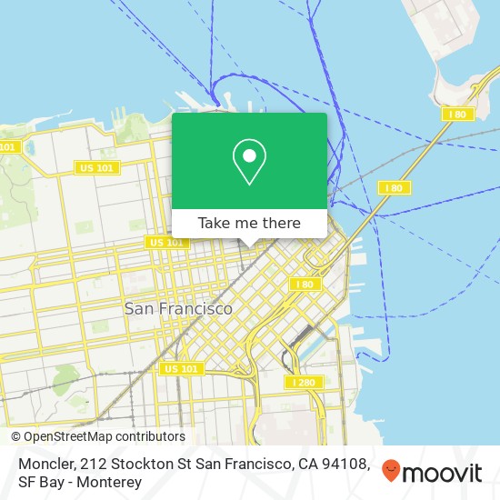 Moncler, 212 Stockton St San Francisco, CA 94108 map