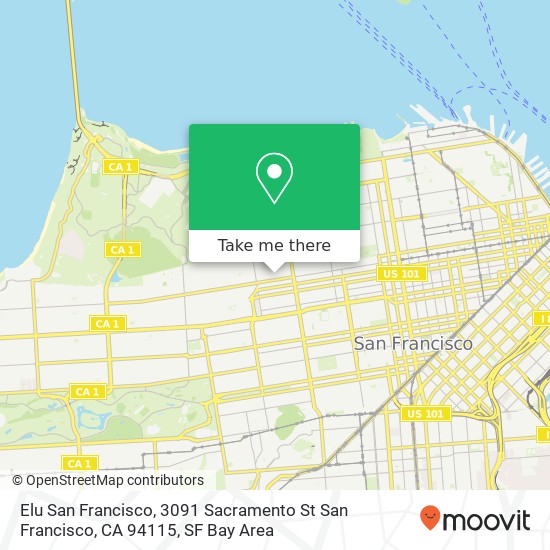 Elu San Francisco, 3091 Sacramento St San Francisco, CA 94115 map