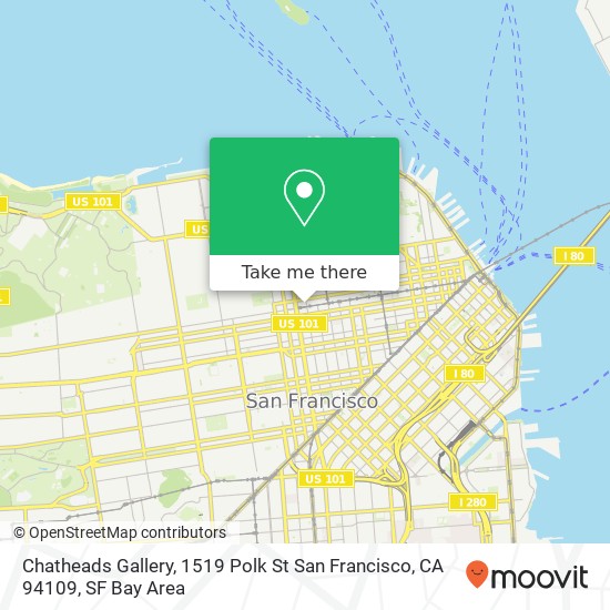 Chatheads Gallery, 1519 Polk St San Francisco, CA 94109 map