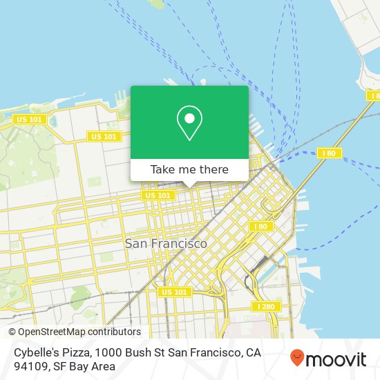 Cybelle's Pizza, 1000 Bush St San Francisco, CA 94109 map