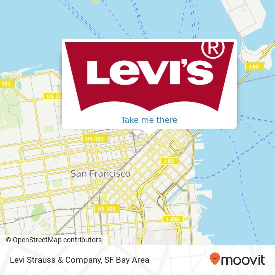 Mapa de Levi Strauss & Company, 345 Stockton St San Francisco, CA 94108