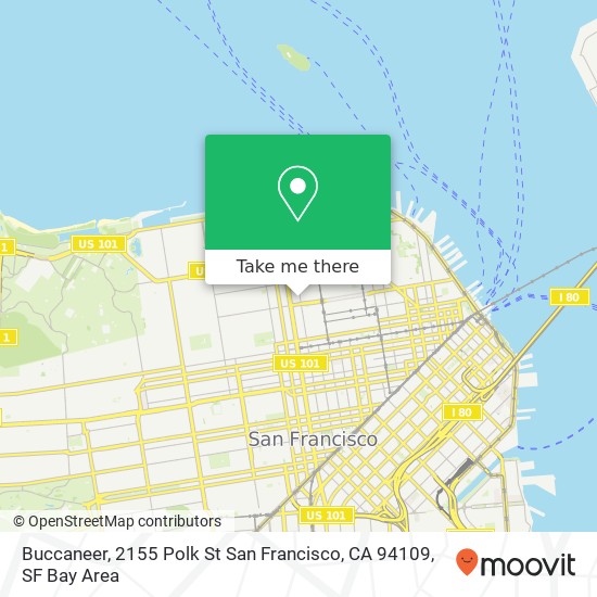 Mapa de Buccaneer, 2155 Polk St San Francisco, CA 94109