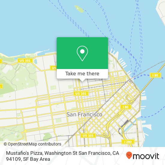 Mustafio's Pizza, Washington St San Francisco, CA 94109 map