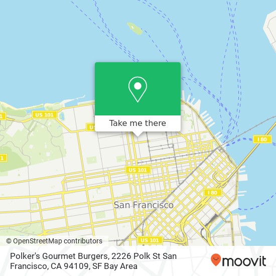 Polker's Gourmet Burgers, 2226 Polk St San Francisco, CA 94109 map