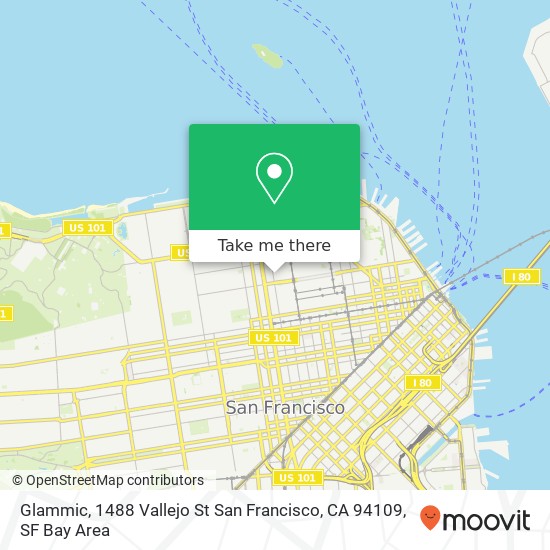 Mapa de Glammic, 1488 Vallejo St San Francisco, CA 94109