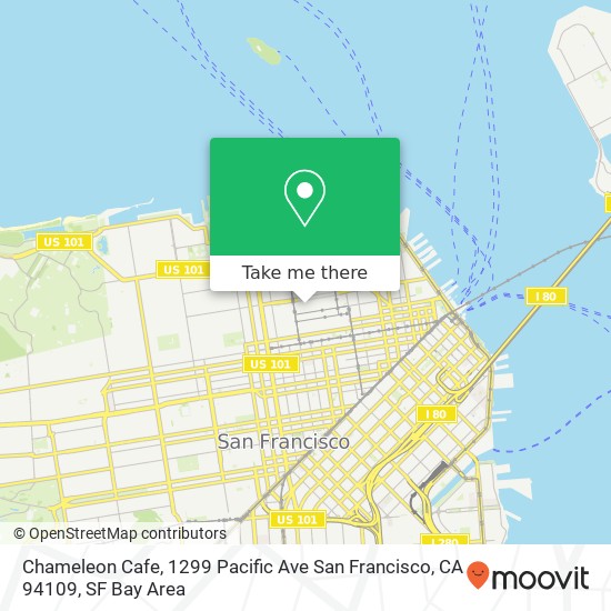 Chameleon Cafe, 1299 Pacific Ave San Francisco, CA 94109 map