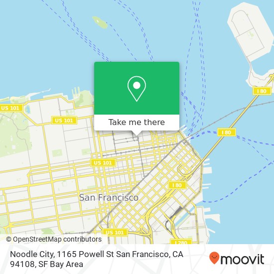 Noodle City, 1165 Powell St San Francisco, CA 94108 map