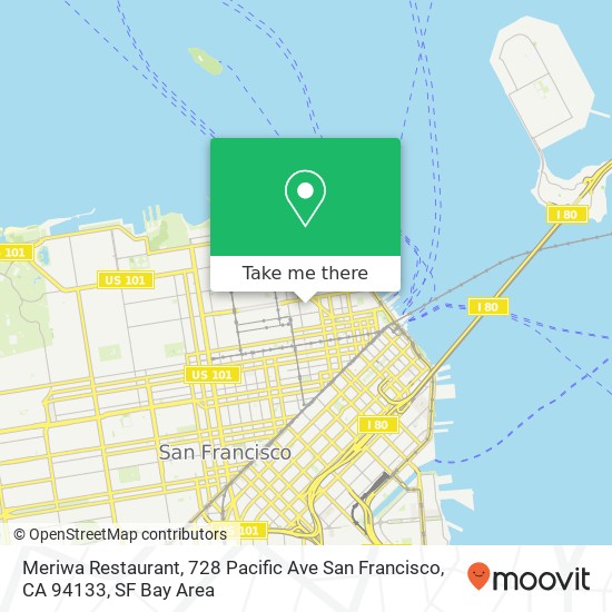 Meriwa Restaurant, 728 Pacific Ave San Francisco, CA 94133 map