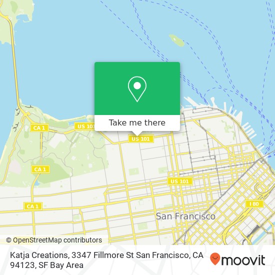 Katja Creations, 3347 Fillmore St San Francisco, CA 94123 map