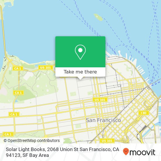 Solar Light Books, 2068 Union St San Francisco, CA 94123 map