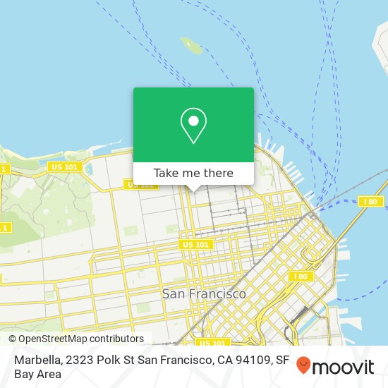 Mapa de Marbella, 2323 Polk St San Francisco, CA 94109