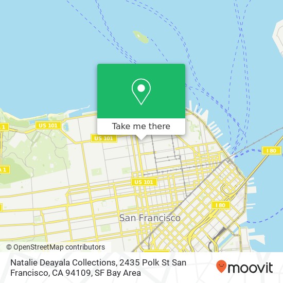 Mapa de Natalie Deayala Collections, 2435 Polk St San Francisco, CA 94109