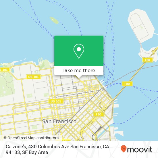 Calzone's, 430 Columbus Ave San Francisco, CA 94133 map