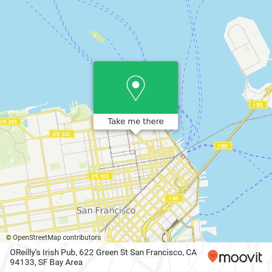 OReilly's Irish Pub, 622 Green St San Francisco, CA 94133 map