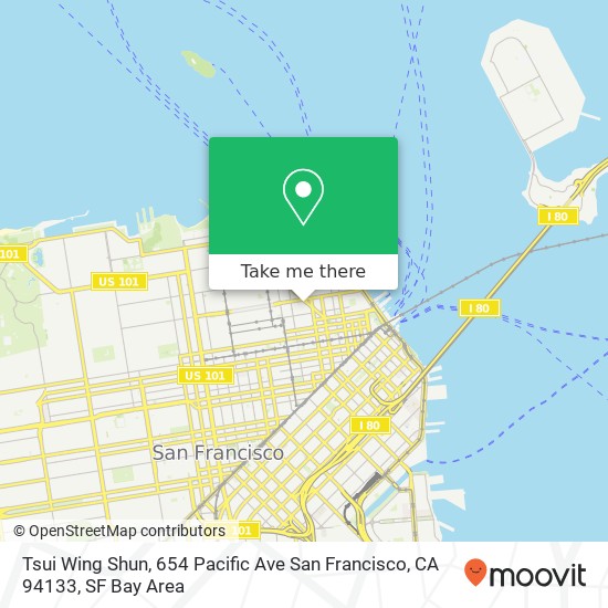 Tsui Wing Shun, 654 Pacific Ave San Francisco, CA 94133 map