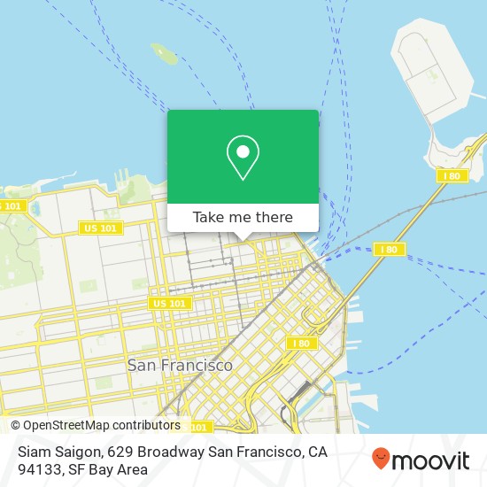 Siam Saigon, 629 Broadway San Francisco, CA 94133 map