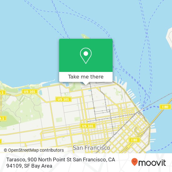 Mapa de Tarasco, 900 North Point St San Francisco, CA 94109