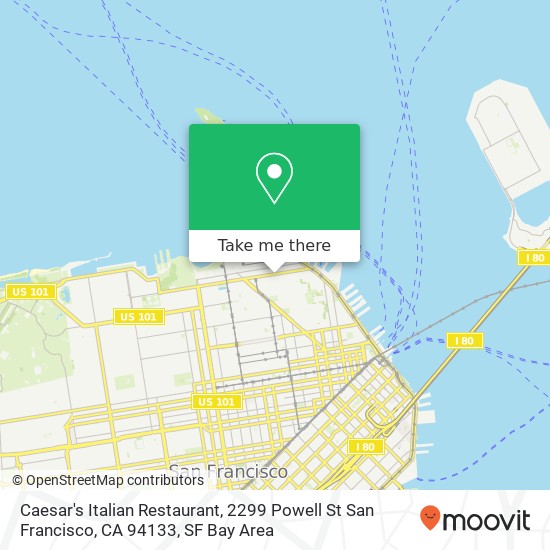 Caesar's Italian Restaurant, 2299 Powell St San Francisco, CA 94133 map
