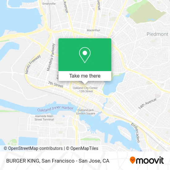 Mapa de BURGER KING
