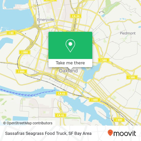 Sassafras Seagrass Food Truck, Franklin St Oakland, CA 94612 map