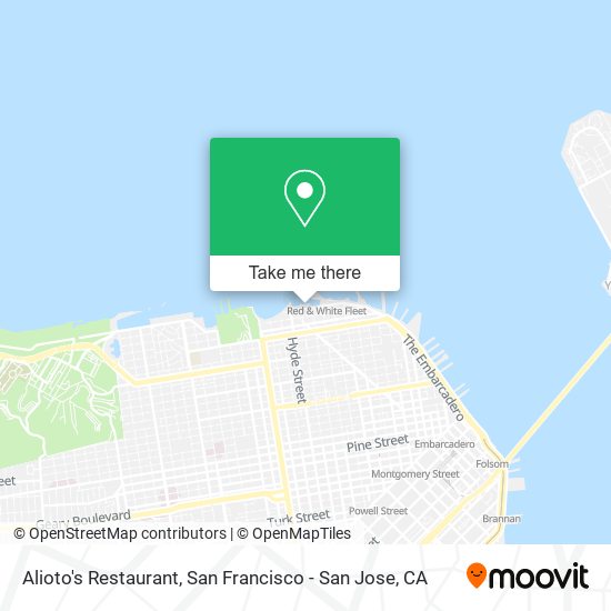 Mapa de Alioto's Restaurant