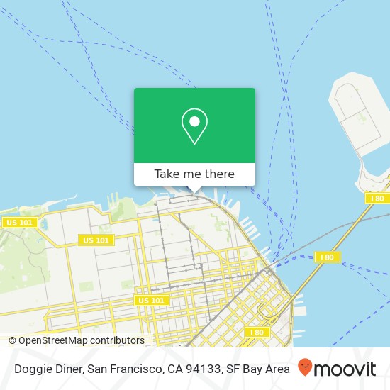 Mapa de Doggie Diner, San Francisco, CA 94133