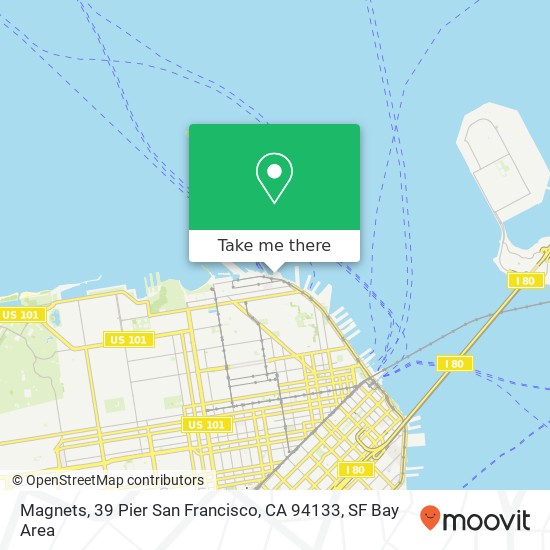 Mapa de Magnets, 39 Pier San Francisco, CA 94133