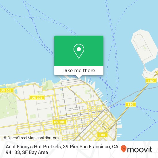 Aunt Fanny's Hot Pretzels, 39 Pier San Francisco, CA 94133 map