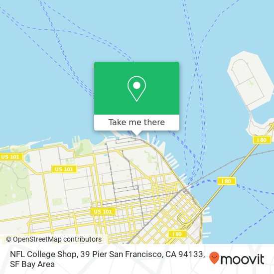 NFL College Shop, 39 Pier San Francisco, CA 94133 map