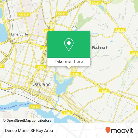 Mapa de Denee Marie, 353 Euclid Ave Oakland, CA 94610
