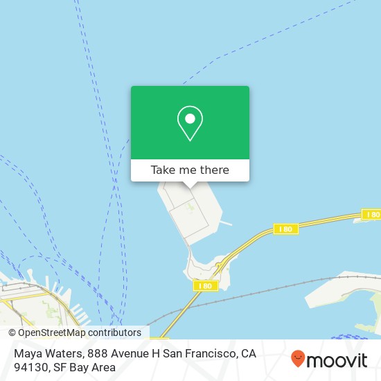 Mapa de Maya Waters, 888 Avenue H San Francisco, CA 94130