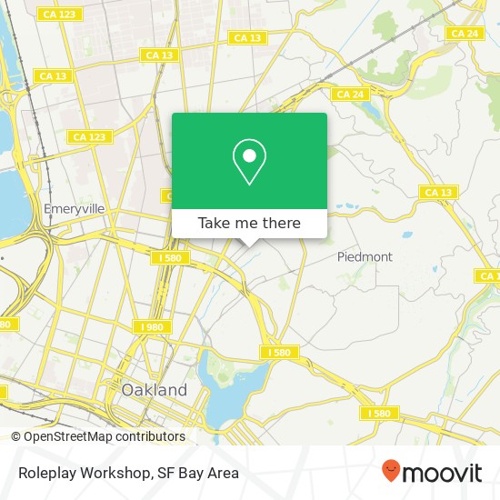 Roleplay Workshop, 4014 Piedmont Ave Oakland, CA 94611 map