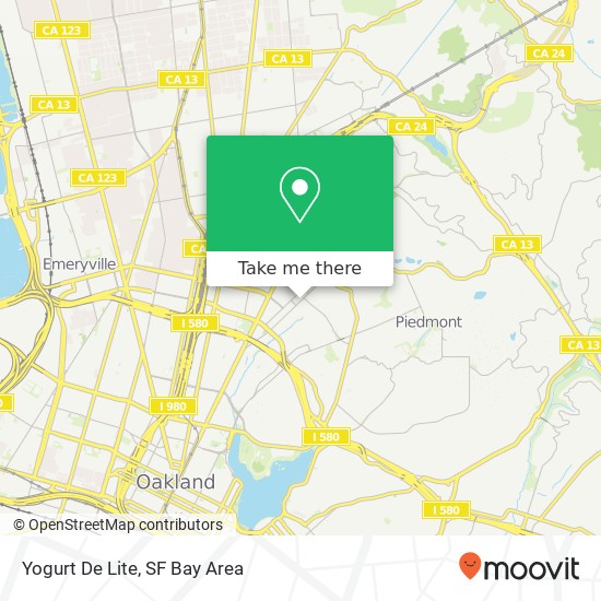 Yogurt De Lite, 4139 Piedmont Ave Oakland, CA 94611 map