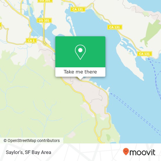 Mapa de Saylor's, 2009 Bridgeway Sausalito, CA 94965