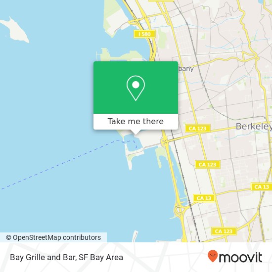 Mapa de Bay Grille and Bar, 200 Marina Blvd Berkeley, CA 94710