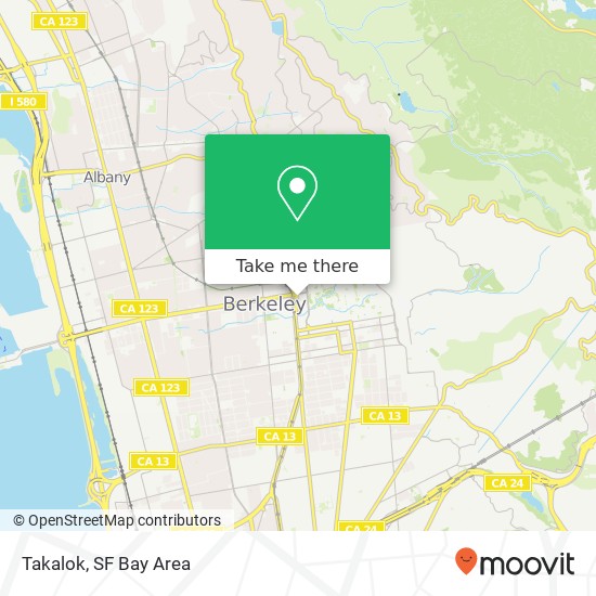 Mapa de Takalok, 2017 Shattuck Ave Berkeley, CA 94704