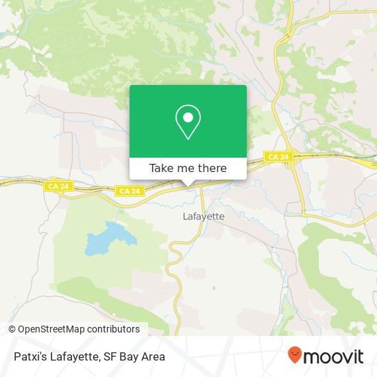 Mapa de Patxi's Lafayette, 3577 Mount Diablo Blvd Lafayette, CA 94549