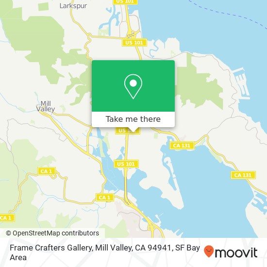 Frame Crafters Gallery, Mill Valley, CA 94941 map