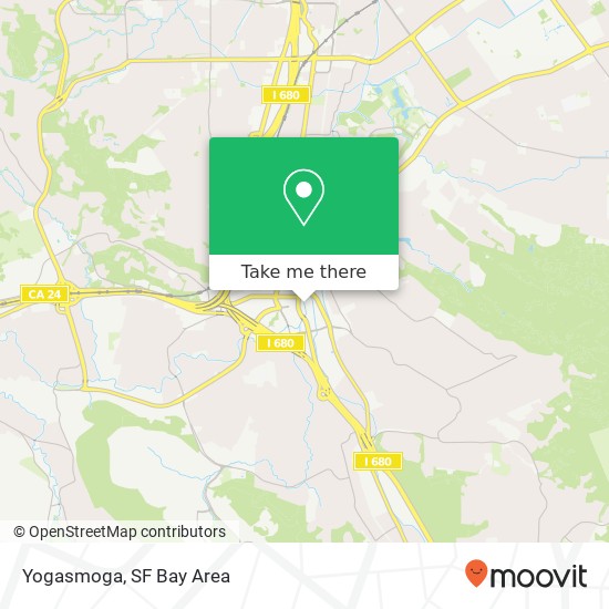 Mapa de Yogasmoga, 1166 Broadway Plz Walnut Creek, CA 94596