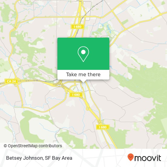 Mapa de Betsey Johnson, Broadway Ln Walnut Creek, CA 94596