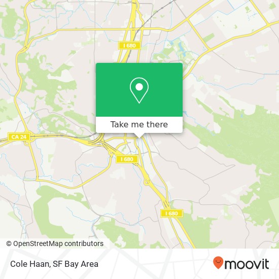 Mapa de Cole Haan, Broadway Plz Walnut Creek, CA 94596