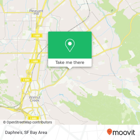 Mapa de Daphne's, 1813 Ygnacio Valley Rd Walnut Creek, CA 94598