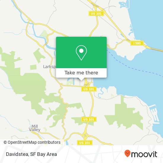 Mapa de Davidstea, 119 Corte Madera Town Ctr Corte Madera, CA 94925