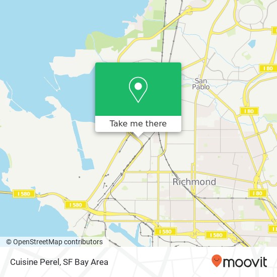 Mapa de Cuisine Perel, 1058 Factory St Richmond, CA 94801