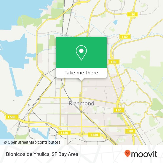 Mapa de Bionicos de Yhulica, 931 23rd St Richmond, CA 94804