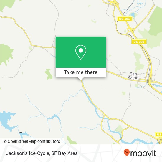 Mapa de Jackson's Ice-Cycle, 135 San Anselmo Ave San Anselmo, CA 94960